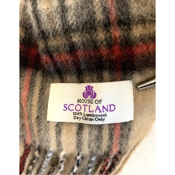 House of Scotland Plaid Lambswool Scarf - Picture 4 of 4